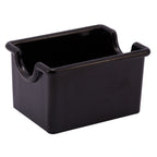 Thumbnail image #1 for Alegacy Foodservice Products SPH322BLK Rectangular Plastic Sugar Pack Holder, Black, 2" x 3-3/8" x 2-1/2" Case of 12