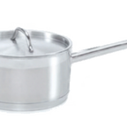 Thumbnail image #1 for Alegacy Foodservice Products Optima 21SSSP10 10 qt Stainless Steel Sauce Pan with Cover, Welded Handles, Induction Ready