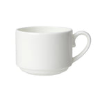 Thumbnail image #1 for Steelite International William Edwards, Classic White 82000AND0554 Stacking Coffee Cup, 8 oz, Bone China, White 1 Dozen