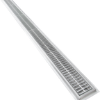Thumbnail image #1 for IMC/Teddy NWR-36-SQ Stainless Steel Floor Water Receptacle, 36"W x 6"D, 4" Deep, Square Grid Grating