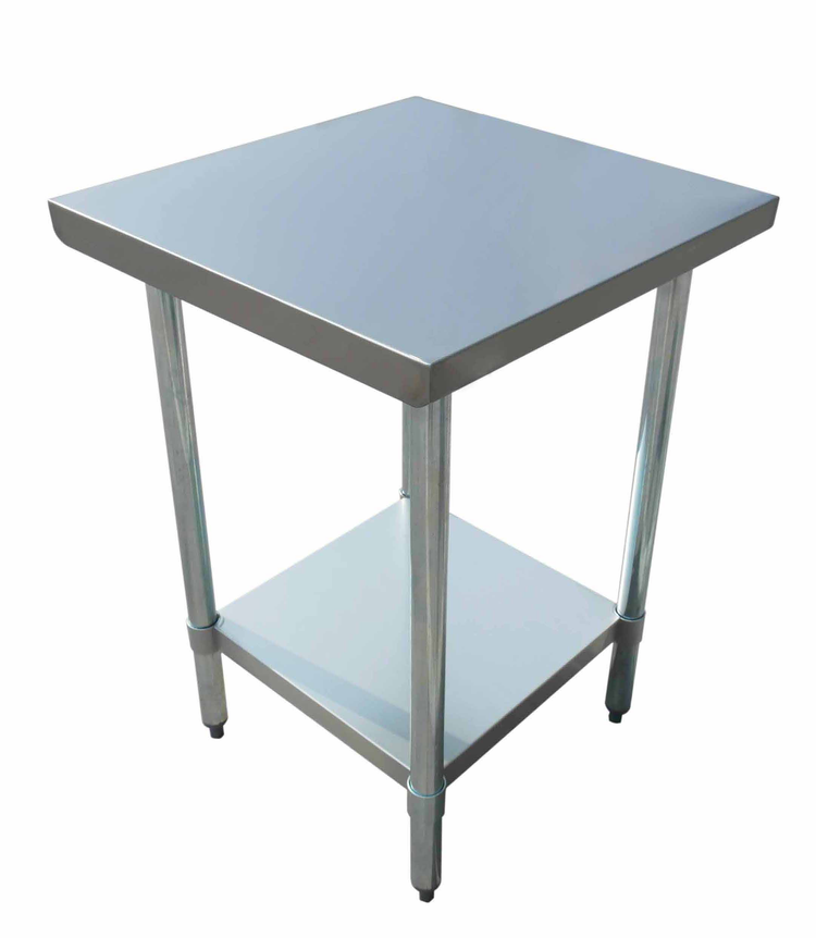 Product image #2 for Admiral Craft 24-Inch x 24-Inch Stainless Steel Commercial Work Table with Adjustable Undershelf