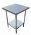 Thumbnail image #2 for Admiral Craft 24-Inch x 24-Inch Stainless Steel Commercial Work Table with Adjustable Undershelf