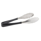 Thumbnail image #1 for TableCraft Products AM3709BK Stainless Steel Serving Tongs, 9 Inch, Black Handle, Antimicrobial Case of 6