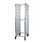 Thumbnail image #1 for Winholt Equipment AL-2612B Mobile Aluminum Side-Loading Pan Rack, 12-Pan Capacity, Open Sides, for 18" x 26" Pans