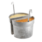 Thumbnail image #1 for TableCraft Products CW1312SBL 5 qt Half-Size Cast Aluminum Bain Marie Soup Bowl, Sky Blue
