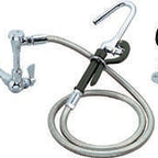 Thumbnail image #4 for BK Resources OptiFlow BKF-SSMPF-G Lead-Free Single-Valve Wall-Mount Pot Filler, 72-Inch Braided Hose, High-Polish Chrome