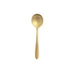 Thumbnail image #1 for 1880 Hospitality Mascagni by Oneida® T017SRBF Round Bowl Soup Spoon, 6.625", Brush Gold, 18/10 Stainless Steel 1 Dozen