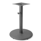 Thumbnail image #1 for JustChair Manufacturing TBZ18R-28-UMB Dining Table Base, 18" Diameter x 28"H, Umbrella Hole, Steel Column, Cast Iron Base