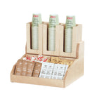 Thumbnail image #1 for Cal-Mil Blonde 2019-71 Rectangular Condiment Station Base, Solid Natural Maple Wood, 15"W x 14.5"D x 9.25"H