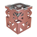 Thumbnail image #1 for Eastern Tabletop Lexus 1742CP Connecting Riser Stand with Grate Top, Copper-Finish Stainless Steel, 8 x 8 x 10 in