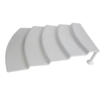 Thumbnail image #1 for G.E.T. Bugambilia ST003MW Step Display, 21-1/4"L x 16.7"W x 3-1/2"H, Cast Aluminum with Resin Coating, Marble White