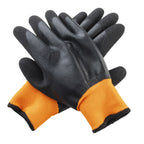 Thumbnail image #1 for TableCraft Products 12249 Extra Large Freezer Gloves, Black with Blue Polyester Cuffs, Pair Case of 120