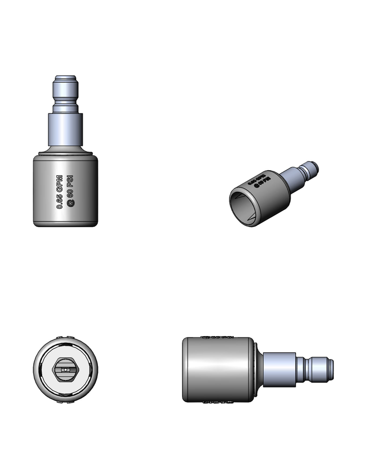 Product image #2 for Quick-Connect Fan Jet Pre-Rinse Faucet Nozzle, 1-1/2 Inch Diameter, 3-1/2 Inch Long