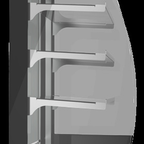 Thumbnail image #7 for Koolmore DC-3CB Countertop Self-Service Pastry Display Case, 2.7 Cu. Ft., 3 Adjustable Glass Shelves, LED Lighting, Rear Door