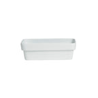 Thumbnail image #1 for G.E.T. Bugambilia BUD24-MOD . . Rectangular Salad Bar Bowl with Rim, 84-1/2 oz., Cast Aluminum with Resin Coating, 11-7/16" x 6-1/16"