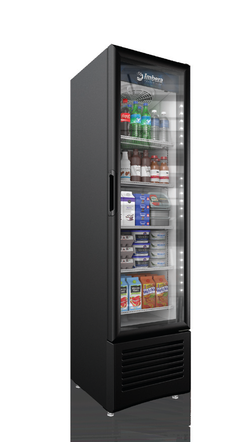 Product image #5 for Elite Series One-Section Reach-In Glass Door Merchandiser Refrigerator, 7.7 Cu. Ft., Black