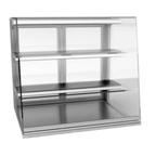 Thumbnail image #1 for RPI Industries Vienna VIDD2-27-R-SL Dry Countertop Pastry Display Case, 31-1/2" W, Full Service, Slanted Tilt-Out Front, 2 Adjustable Glass Shelves