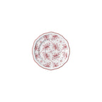 Thumbnail image #1 for Steelite International Folio, Porcelain 62545FP823 Round Porcelain Saucer, 5 Inch, Adelina Liliana Maroon Case of 2 Dozen