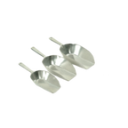 Thumbnail image #2 for Thunder Group ALTWFC007 7 oz Aluminum Utility Scoop, Straight Edge, Flat Bottom Case of 120
