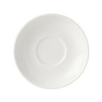 Thumbnail image #1 for Mikasa Hospitality (Lifetime Brands, Inc.) Bistro Blanc 5292260 Porcelain Saucer, 6-1/4 in Round, White Case of 36