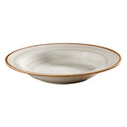 Thumbnail image #1 for G.E.T. Corona, Artisan Grey PA1607703624 . . Grey Porcelain Soup Bowl, 9.7 oz, 9" Round, Rimmed Dozen Case of 2 Dozen
