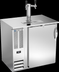 Thumbnail image #2 for Beverage-Air 36-Inch Shallow Depth Direct Draw Beer Dispenser, 1 Door, 1/2 Keg Capacity, Dual Faucet Tower