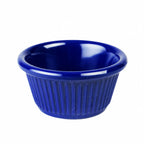 Thumbnail image #1 for Thunder Group ML509CB1 2 oz Cobalt Blue Melamine Fluted Ramekin Case of 48 Dozen