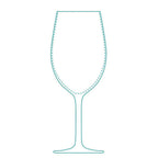 Thumbnail image #1 for Reserve by Libbey - Contour 9232 All-Purpose Stemmed Wine Glass, 18 oz., Partially Tempered Glass