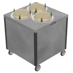 Thumbnail image #1 for Caddy CM-SQ-503 Unheated Enclosed Dish Dispenser, 3 Self-Leveling Adjustable Cylinders, for 10-1/4"–12" Round Plates