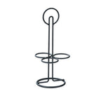 Thumbnail image #1 for Cal-Mil 3366-13 Metal Trio Taster Glass Caddy, Black, 3-Ring Case of 3