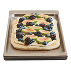 Thumbnail image #2 for Cal-Mil Cold Concept 3672-623 Rectangular Aluminum Tray with Flared Ends, 23-1/2" x 6-1/2" x 1-1/2"