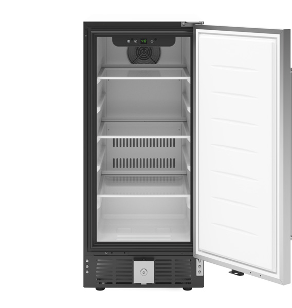 Product image #6 for KoolMore Built-In Undercounter Refrigerator, 1-Section, 3 Cu. Ft., Stainless Steel Door