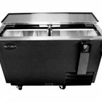 Thumbnail image #2 for SABA SBC-65B Two-Section Horizontal Bottle Cooler, 64-1/2" W, Sliding Lids, Digital Temperature Control, Black Exterior