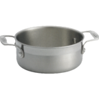 Thumbnail image #1 for TableCraft Products CW7000 1 qt Round Tri-Ply Induction Mini Casserole with 2 Handles, Without Cover Case of 10