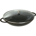 Thumbnail image #2 for Zwilling J.A. Henckels Staub® 1004022 Enameled Cast Iron Wok with Glass Lid, 6 qt., 18.1 in., Induction Ready