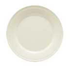 Thumbnail image #1 for G.E.T. GET E-10-P . . Melamine Wide-Rim Round Dinner Plate, Ivory, 10-1/4 in., Fluted Edge Dozen Case of 2 Dozen