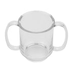 Thumbnail image #1 for Dinex DXSN-103-CL Clear Tritan Plastic Mug, 8 oz, Double-Sided Handles