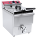 Thumbnail image #2 for Adcraft 16 lb. Electric Countertop Single Deep Fryer, Stainless Steel, 208-240V