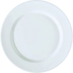 Thumbnail image #1 for G.E.T. Corona, Elegance PA1101922024 Round Porcelain Plate, 8 in., Rolled Edge, Bright White Case of 2 Dozen
