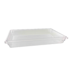 Thumbnail image #1 for Thunder Group PLFB182603PC 5-Gallon Clear Polycarbonate Food Storage Box, 18" x 26" x 3-1/2" Case of 6
