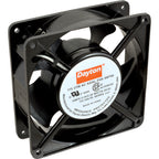Thumbnail image #1 for AllPoints Foodservice Parts & Supplies 2531439 Axial Fan, 4-3/4 in D x 4-3/4 in W, Black Plastic, 115V, 20/22W