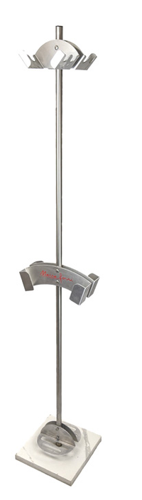 Marra Forni Double-Sided Pizza Peel Stand with Marble Base