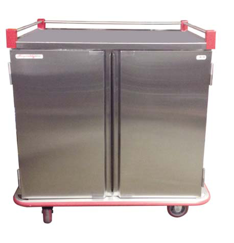 Product image #4 for Carter-Hoffmann Performance Series Enclosed Mobile Patient Tray Cart, 24-Tray Capacity, Two-Door, Stainless Steel