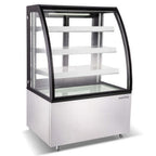 Thumbnail image #1 for USR Brands Marchia MBT36 Bakery Display Case, 36"W, Curved Glass, Self-Contained Refrigeration, 3 Adjustable Glass Shelves