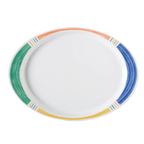 Thumbnail image #1 for G.E.T. GET OP-145-BA . . Oval Melamine Platter, Diamond Barcelona Pattern, 14-3/4" x 10-1/2" 1 Dozen