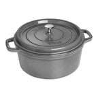 Thumbnail image #2 for Zwilling J.A. Henckels Staub® 1003926 7 qt Round Enameled Cast Iron Dutch Oven with Cover, Graphite Gray, Induction Ready