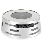 Thumbnail image #1 for Eastern Tabletop 322093IND Round Induction Chafer Stand with Adapter, 300W, 18/10 Stainless Steel, 18-3/4" Diameter x 7"H