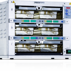 Thumbnail image #1 for Prince Castle EHB22F2-GMS60 (U.K./EUROPE) Countertop Single-Side Holding Bin with 2 Shelves, 4 Pans & Programmable Controls