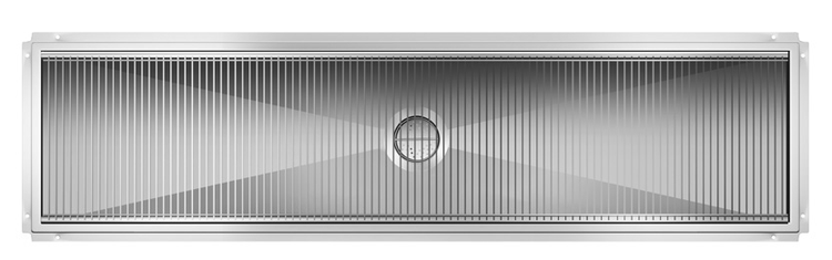 Product image #2 for KoolMore 18-Inch x 72-Inch 14-Gauge 304 Stainless Steel Floor Trough Drain with Subway-Style Grating and Removable Basket