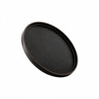 Thumbnail image #1 for Kadra Kitchenware Vikko Thunder VT-1672 9" Round Deep Black China Plate Case of 12